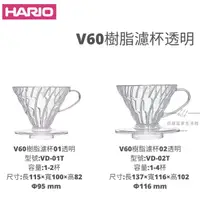 在飛比找蝦皮購物優惠-【54SHOP】日本製 HARIO V60樹脂濾杯 透明 錐