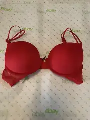 NWT Women's Gilly Hicks Sydney Bra 34B Push 'Em Up Red