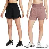 在飛比找遠傳friDay購物優惠-Nike 短褲 女裝 高腰 內裡三角褲 黑/紫紅 DX664
