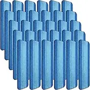 Microfiber Cleaning Pads Compatible with Bona Mop Reusable 18 Inch Mop Replacement Pads Washable Microfiber Mop Pads Refills Replacement Mop Heads for Floor Cleaning (30 Pieces)