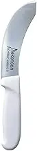 Diekensen Curved Skinning Knife, 15cm Blade, White Handle, Ergonomic Grip