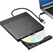XD020 USB3.0+Type-C 2-in-1 Slim External DVD RW CD Writer Drive Burner Reader Player Optical Drives for Laptop PC DVD Bu
