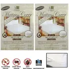 2X King Size Mattress Cover Zippered Fabric Protect Bed Dust Mite Bug Waterproof