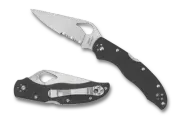 Spyderco Knives Byrd Harrier 2 BY01GPS2 Black G10 Stainless Pocket Knife