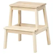 IKEA BEKV_M Step Stool 50CM Wooden Kids Kitchen Garage Foot Ladder - Aspen