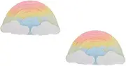 2pcs Rainbow Cloud Bath Toy Bubble Bathing Bathbomb Fragrance Bath Salt Cute Bathing Salt Bath Ball for Bath Salt for Showering Sea ​​salt