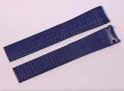 GENUINE PATEK PHILIPPE AQUANAUT Watch Rubber Strap Blue Navy 19mm Clasp