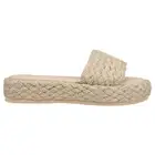 BEACH by Matisse Caspia Espadrille Platform Slide Womens Beige Casual Sandals C