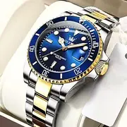 OLEVS Men Quartz Watch Minimalist Fashion Casual Wristwatch Luminous Calendar Waterproof Decoration Steel Watch
