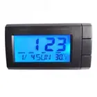 Thermometer LCD Display Clock Temperature Meter Calendar Indoor Outdoor For Car