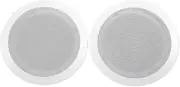 2 CC65T White 6.5" Commercial 70V Ceiling Speakers for Restaurant