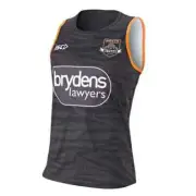 Wests Tigers NRL Black Training Singlet