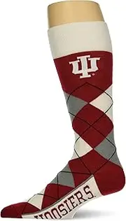 For Bare Feet Men's NHL Argyle Lineup Crew Dress Socks-1 Size Fits Most