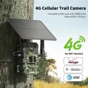 SEHMUA Trail Camera Cellular Trail Cameras 2.7K Live Streaming 4G LTE