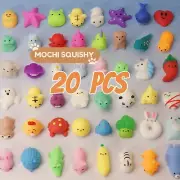 20Pcs Squishys Mini Mochi Rising fidget Hand Toy Toys Party Favors for Kids