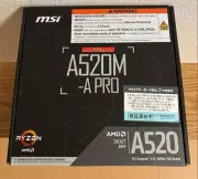 MSI A520M-A PRO AM4 AMD A520 USB3.2 Gen1 Micro-ATX Motherboard NEW JP