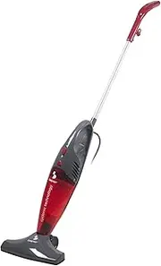 [BEPER] 50.451 Electric Broom, Corded, Bagless Vacuum Cleaner with Cyclonic Technology and Hepa Filter, Red, 68x14x11 cm