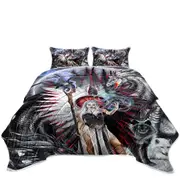 Fantasy Art Gemini Cool Angel and Friends Coverlet