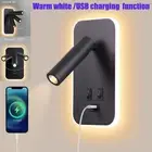 USB LED Wall Lamps Reading Strip Light Back Light Bedroom Sconce With Switch AU