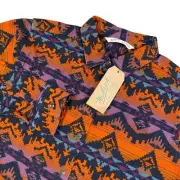 NWT Woolrich Keystone Pattern Chamois Shirt Womens sz M Aztec Western Geometric