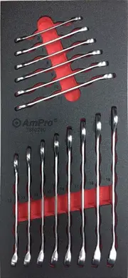 Ampro 6-19mm Combination Wrench Set 14 Piece TS50200
