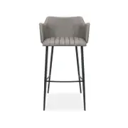 Andorra Bar Stool Vintage Grey Seat - 65cm Seat Height Counter Kitchen Stool