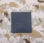 VELCRO® BRAND Fastener Morale Patch PVC Paw K9 Blackout 2"