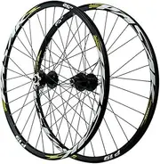 MTB Mountain Bike Wheels 26 27.5 29inch Bicycle Wheels Big Hub 6 Claws 1-1/2” AM Wheel 9MM QR Wheelset Rim (Color : Gold, Size : 29 inch)