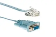 Genuine Cisco RJ-45 to DB-9 Serial Console Cable 6' Blue P/N: 72-3383-01