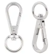 Pack of 20 Metal Swivel Clasps Lanyard Snap Hook Lobster Claw Clasp Jewelry F...
