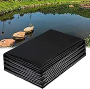 Outdoor HDPE Pond Liner 1x6m 3x4m 4x6m 5x8m 6x9m 8x10m 10x12m Heavy Duty Sealing Film Pond Membrane Swimming Pond Film Garden Pond Tarpaulin for Fish Ponds, Fountains, Water Garden and Waterfall(10x12