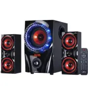 beFree 2.1 Channel Surround Stereo Speaker System w Warranty Remote USB BT SD FM