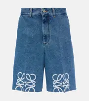[Loewe] Loewe Anagram denim Bermuda shorts UK 12 blue