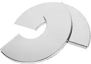 Anneome Stylish Stainless Steel Decorative Cover Round Wall Split Flange Bathroom Plumbing Flange Ring Cap