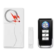 Window Door Indoor Magnetic Sensor Detector With Remote Control Super Loud Horn