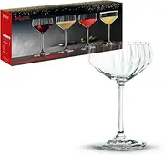 [Spiegelau] Lifestyle Coupette Glass, Clear – Elegant Crystal Barware for Cocktails, Frozen Drinks & Mixers – Machine-Made with Modern Design, Durable & Dishwasher Safe – 310 ml Capacity (Pack of 4)