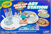 Crayola Spin and Spiral Art Station, Spiral Art Set, Spin Art, Kid Powered, No Batteries Needed, Kids