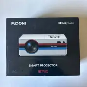 Fudoni Netflix Dolby Smart Projector-WiFi-Bluetooth-HDMI-LCD-LED-USB-NIB