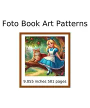 DIGITAL DOWNLOAD PDF Wonderland's secrets Alice and cat Photo Strip Pattern