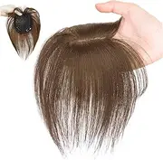 Hair Toppers for Women 10" Light Brown Hair Topper with Hairnet Straight Natural Looking Wig for Daily, Cosplay, Date