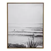LVD Framed 80x100cm Canvas/Resin Surf Beach Wall Art Display