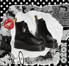 DR. MARTENS X BETTY BOOP JADON WOMEN'S BLACK PLATFORM BOOTS - W9 - New W/ Tags