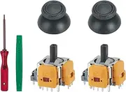 2pcs Replacement Hall Effect Joystick for PS5 Wireless Controller, No Drifting Thumbsticks Module Repair Parts Analog Caps for Playstation 5 DualSense Controller
