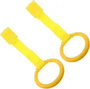 ibasenice Infant Bed Pull Ring Set Baby Learning Standing Crib Hanging Rings Safe Sturdy Toddler Walking Aid