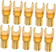 FONDOTIN Audio Quick Connect Terminals 10pcs Car Audio Connectors Set U-Shaped for Subwoofer Car and Stereo