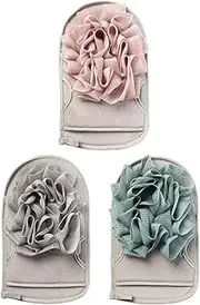 ARTSEWPLY 3pcs Bathing Gloves Exfoliating Glove Set for Shower Bath Reusable Body Scrubber Mitts Gentle Skin Cleansing Tool Random