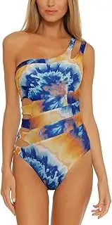 [Becca by Rebecca Virtue] Women's Naomi Reversible Asymmetrical One Piece Swimsuit