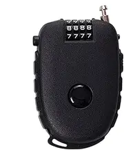 [Generic] Cable Luggage Lock, Travel Luggage Cable Lock - Retractable Lock for School Gym Locker - Portable 4 Digit Combination Wire Lock for Camera and Kayak Lock Luggage Suitcase Helmet Knapsack