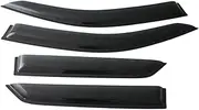 Window Visor Side Window Deflectors Fit for Toyota Fortuner 2016-2022 Car Sun Visor Window Visor Door Guard Rain Shield (Color : Black)