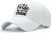 Women's Bride Hat Embroidered Distressed Tribe Baseball Cap for Wedding Party